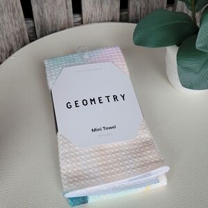 Geometry Mini Towel with Pastel Hues